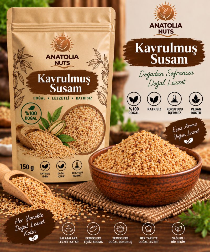 Kavrulmuş Susam